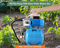 Thumbnail for Water Booster Jet Pump with Pressure Tank