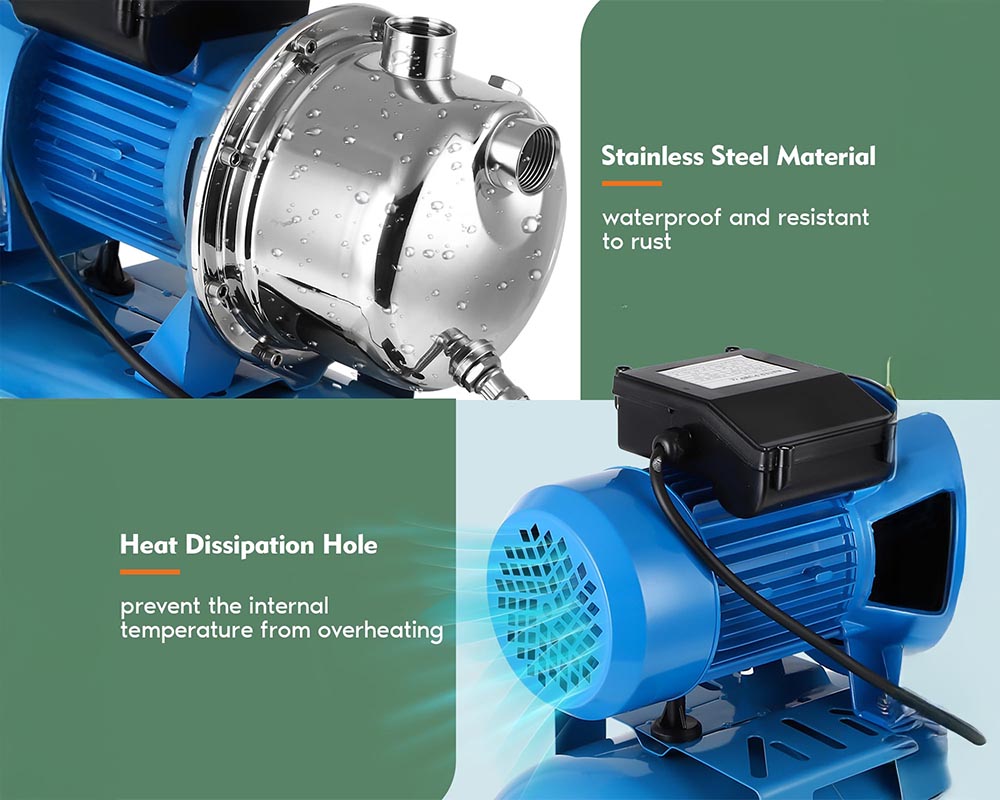 Water Booster Jet Pump with Pressure Tank