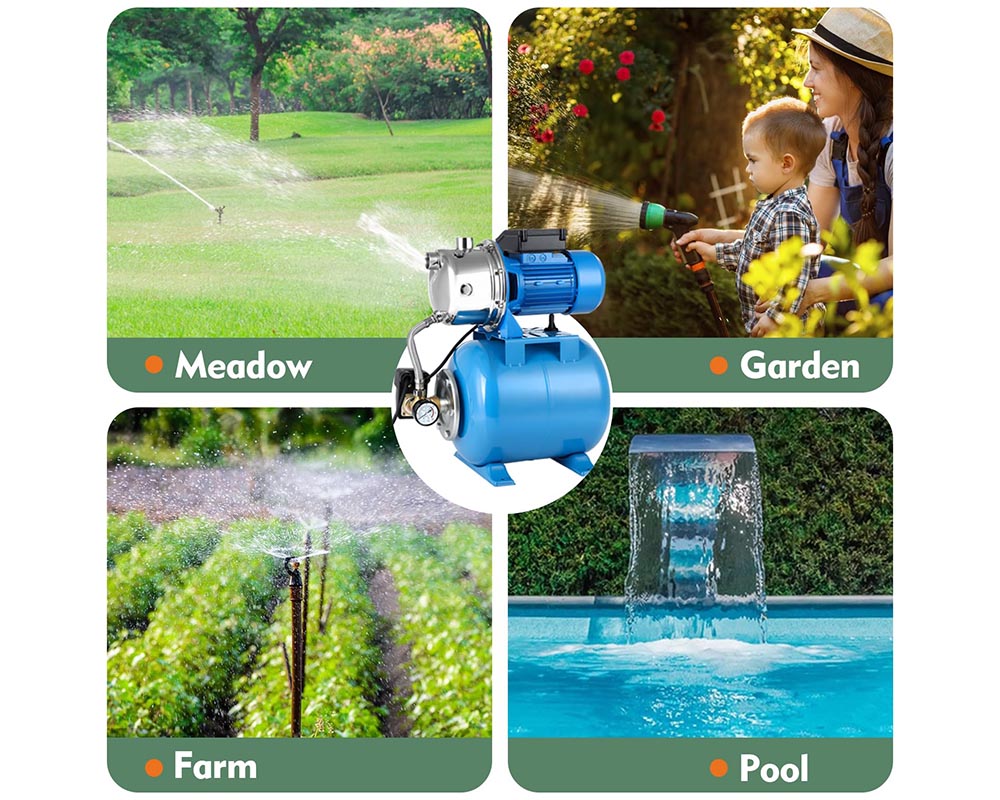 Water Booster Jet Pump with Pressure Tank
