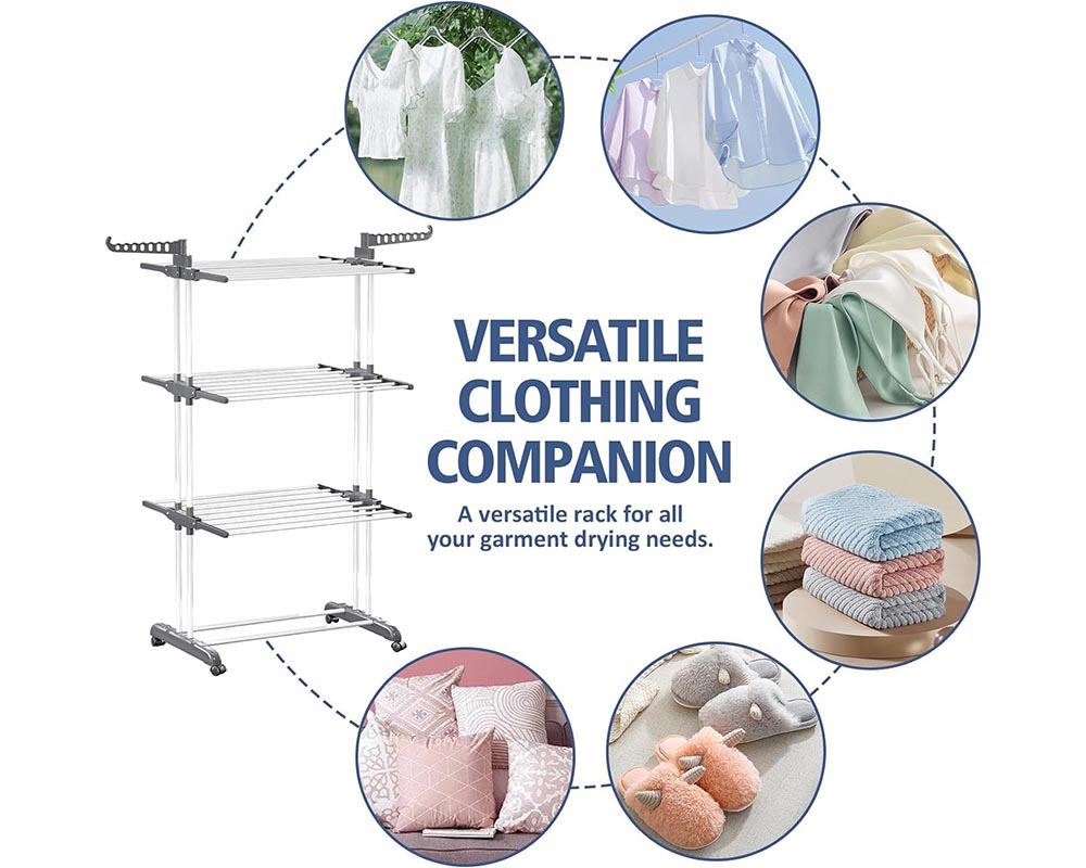 Foldable Clothes Drying Rack
