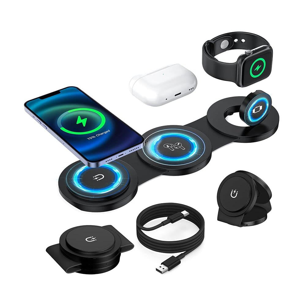 3-in-1 Wireless Charging Pad for Apple Devices Compitable