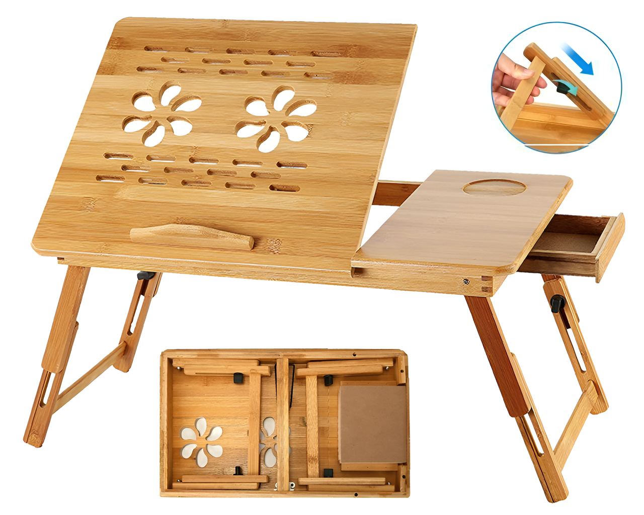 Portable Folding Laptop Stand with Cooling Fan