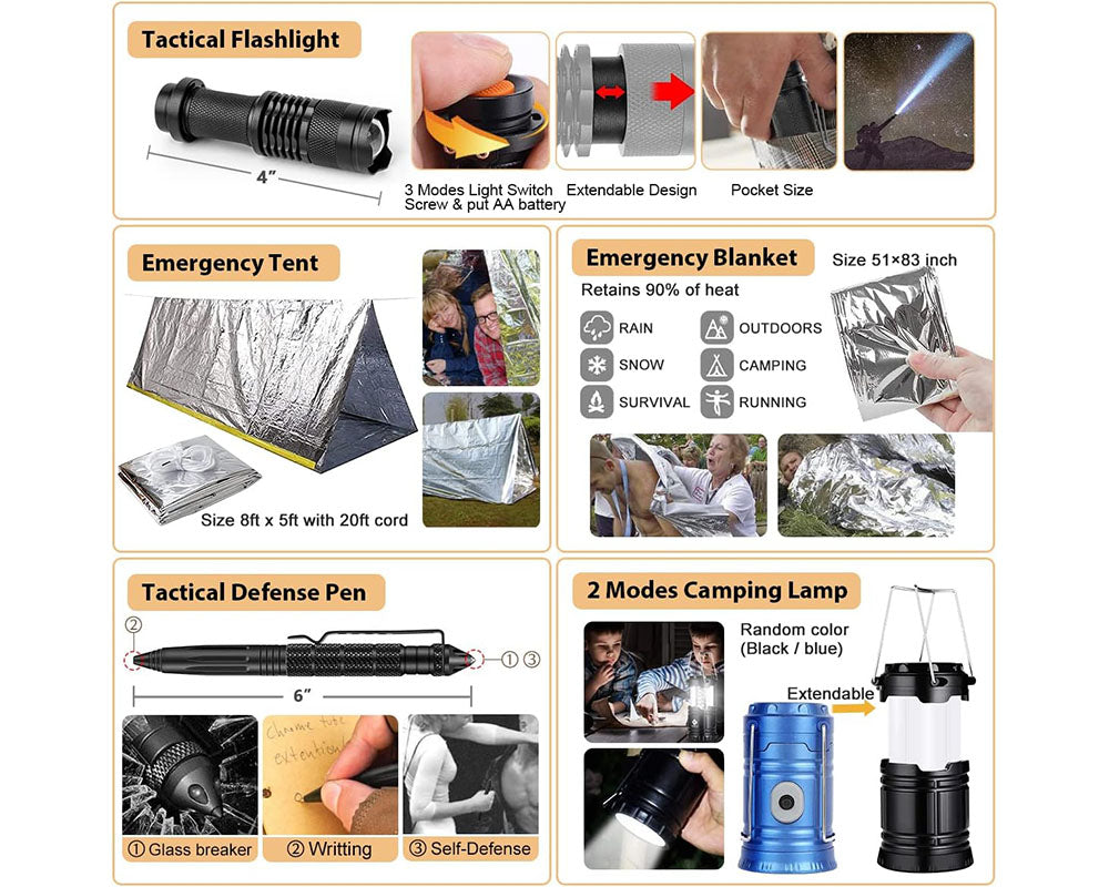 Emergency Survival Kit Set