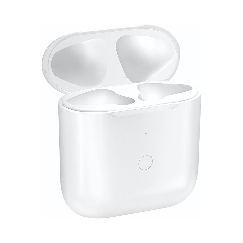 AirPods case placed on wireless charging pad