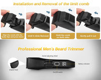 Thumbnail for Hair Trimmer Shaver Clippers Cordless