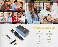 Thumbnail for Hair Trimmer Shaver Clippers Cordless