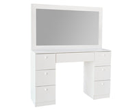 Thumbnail for Dressing Table with Mirror tabletop with makeup items