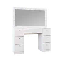 Thumbnail for Makeup dressing table with six open shelves