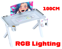 Thumbnail for Gaming Desk with RGB LED Lights