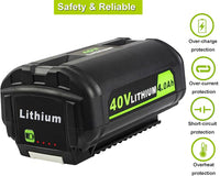 Thumbnail for Ryobi 40V Battery 4Ah Battery Replacement Compatible