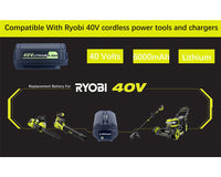 Thumbnail for Ryobi 40V Battery 6Ah Battery Replacement Compatible