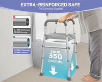 Thumbnail for Toilet Safety Seat with Handle