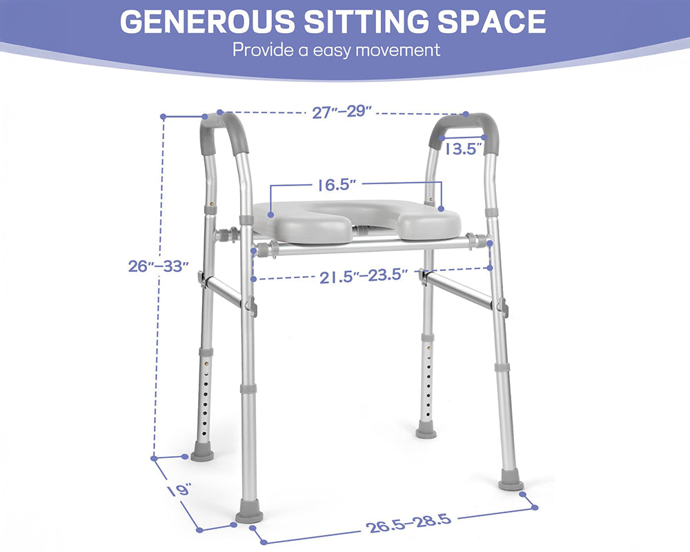 Toilet Safety Seat with Handle