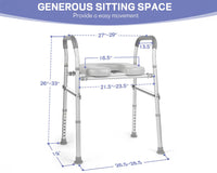 Thumbnail for Toilet Safety Seat with Handle