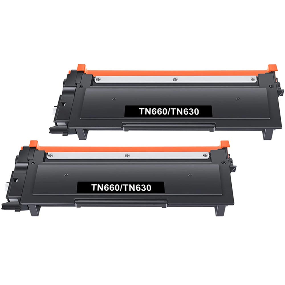 Toner cartridge held in hand for size reference