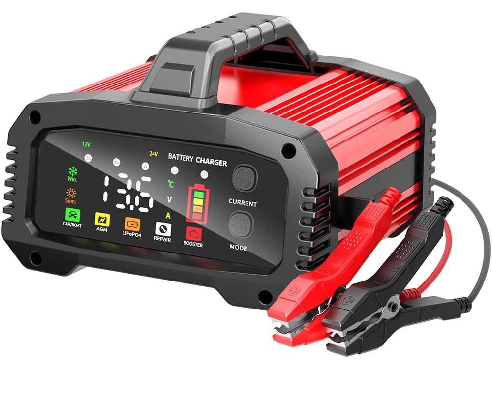 Car Battery Charger portable size with cables