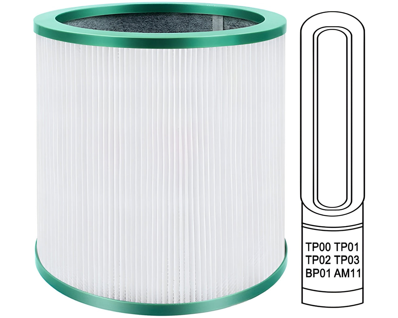 Replacement Filter for Dyson Pure Cool Purifying Fans
