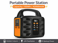 Thumbnail for Side angle of portable generator charger with carry handle