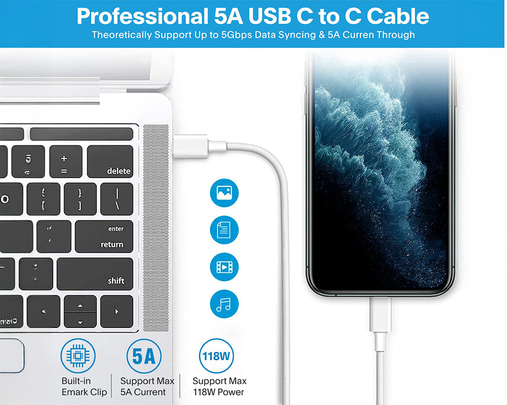 MacBook Pro Charger 118W USB C Replacement