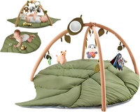 Thumbnail for Baby play gym with safari animal theme
