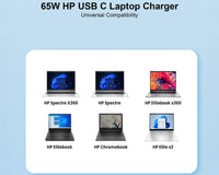 Thumbnail for HP Laptop Charger 65W USB C