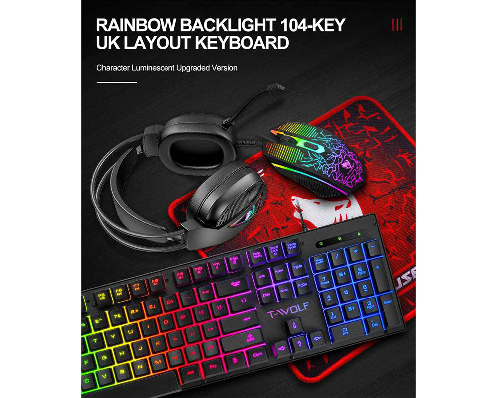 Gaming Keyboard Mouse Set