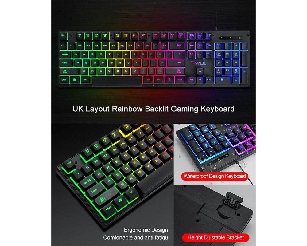 Gaming Keyboard Mouse Set