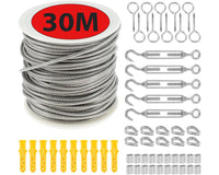 Thumbnail for Steel Wire Rope Cable Kit 30M