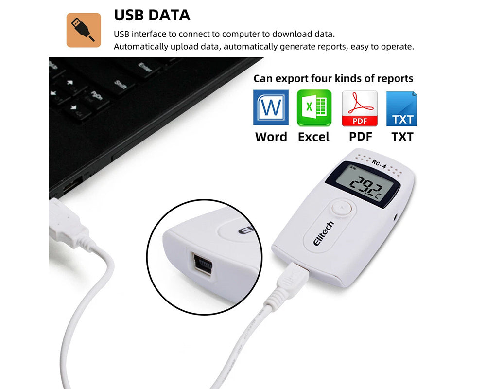 USB Temperature and Humidity Data Logger