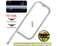 Thumbnail for Grill Burner Tube Kit for Weber Q2200 Q2000 Stainless Steel Gas Grill Replacement Part