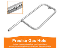 Thumbnail for Grill Burner Tube Kit for Weber Q2200 Q2000 Stainless Steel Gas Grill Replacement Part