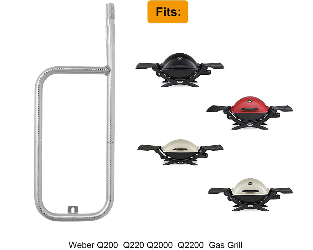 Grill Burner Tube Kit for Weber Q2200 Q2000 Stainless Steel Gas Grill Replacement Part