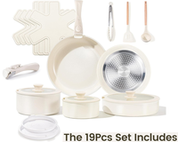 Thumbnail for 19 Piece Nonstick Induction Cookware Set