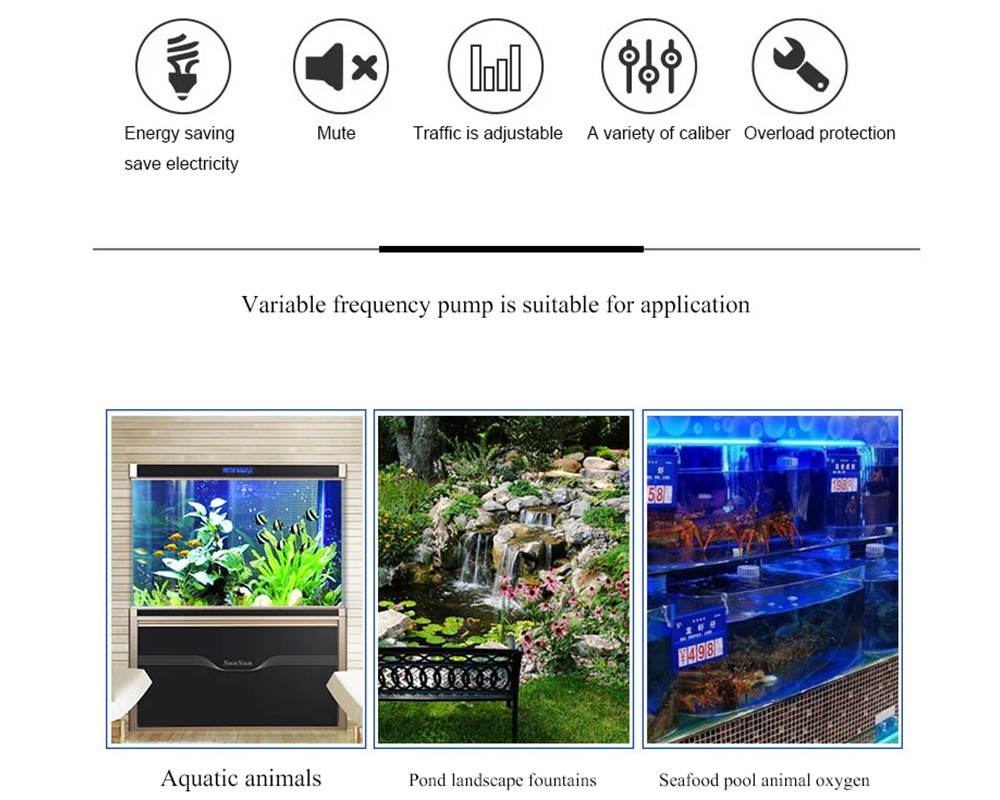 Pond Pump Fish Tank Filter Submersible Pump