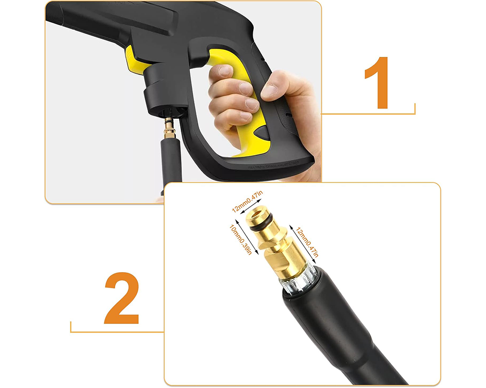 15M Water Blaster High Pressure Washer Extension Hose Pipe for Karcher