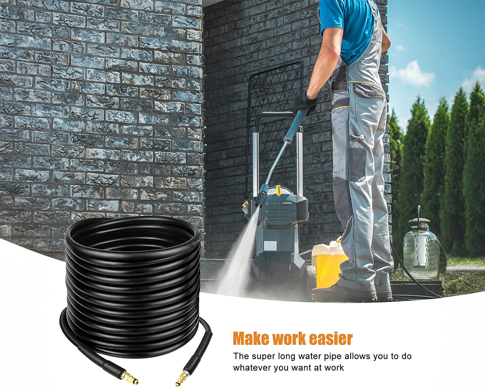 15M Water Blaster High Pressure Washer Extension Hose Pipe for Karcher