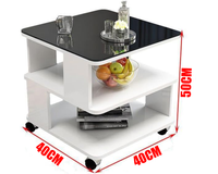 Thumbnail for Coffee Table Side Table with Wheels