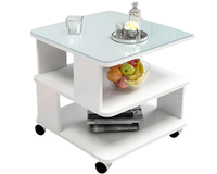 Thumbnail for Coffee Table Side Table with Wheels