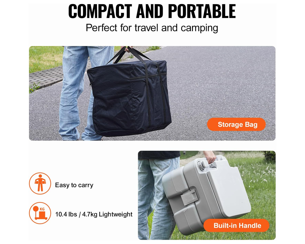 Portable Toilet for Camping 10L