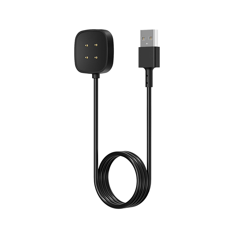 Charging cable used charging smartwatch on desk