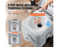 Thumbnail for Outdoor Portable Camping Toilet 20L