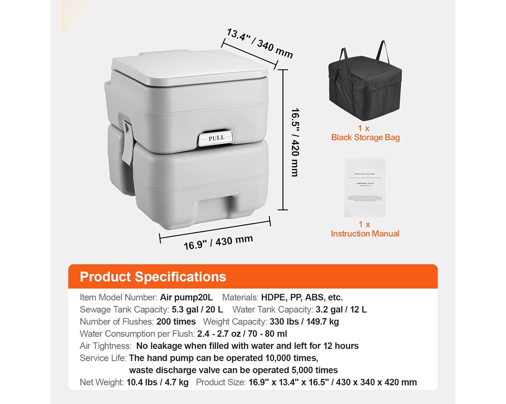 Portable Outdoor Camping Toilet