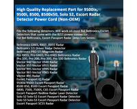 Thumbnail for 2M RJ11 Power Cable Cord for Uniden Escort Beltronics Valentine V1 Radar