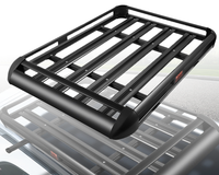 Thumbnail for Universal roof rack basket with weatherproof design in outdoor setting