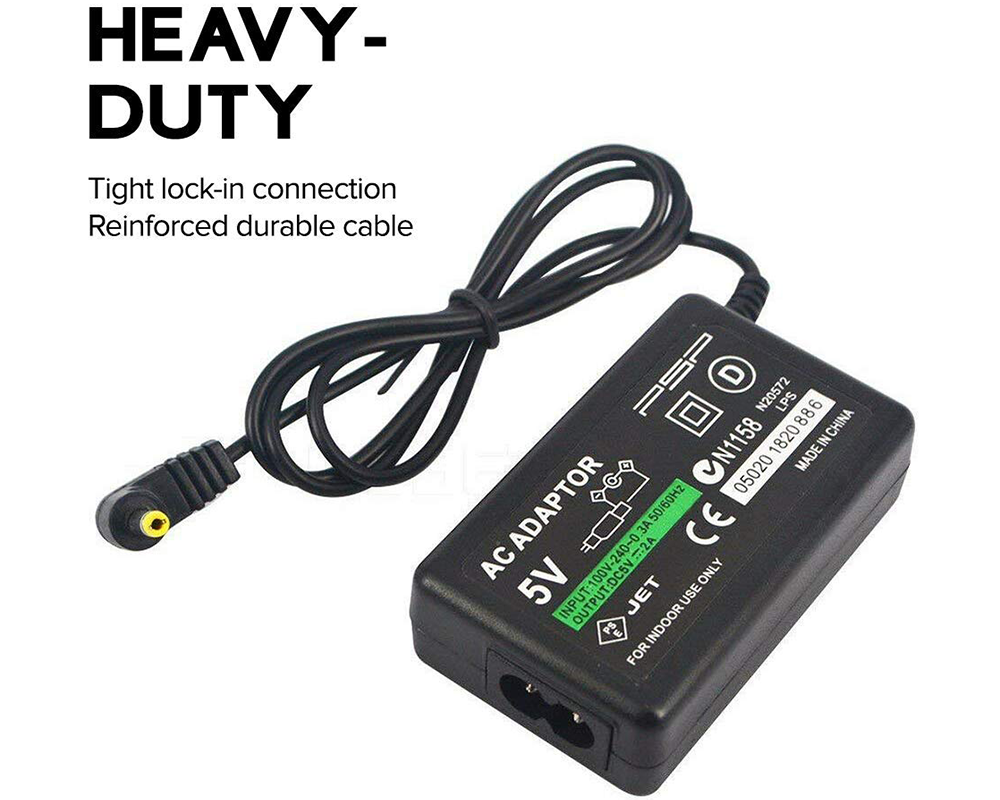 PSP Charger Compatible with Sony PSP-110 PSP-1001 PSP 1000 / PSP Slim Lite 2000 / PSP 3000 Replacement