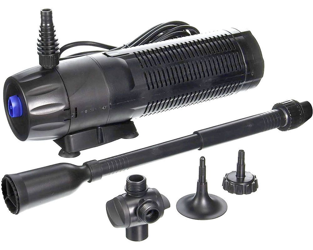 Compact pond pump filter