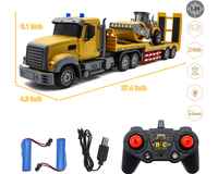 Thumbnail for RC Truck with Trailer – Remote Control RC Truck Construction Toy