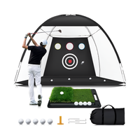 Thumbnail for Golf net installed in backyard outdoor setting