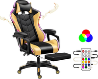 Thumbnail for Gaming Chair with Footrest – RGB Gaming Chair with Bluetooth Speakers