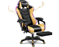 Thumbnail for Gaming Chair - Gaming Chair with Foot Rest RGB Light